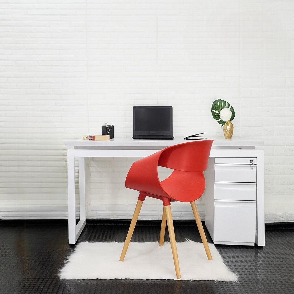 ESCRITORIO BASE ESPECIAL EN MADERA CON ARCHIVADOR MÓVIL