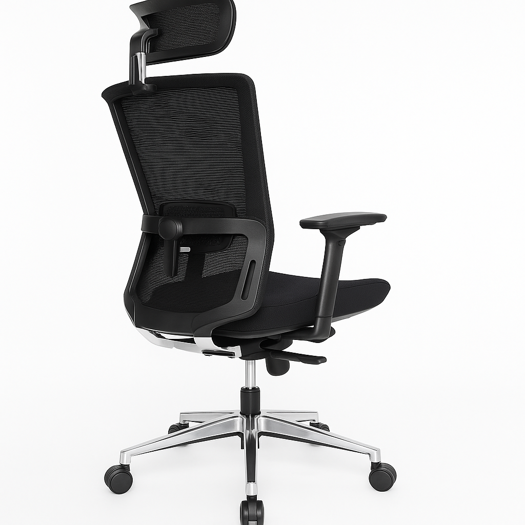 SILLA DE OFICINA ROMA MARCO NEGRO