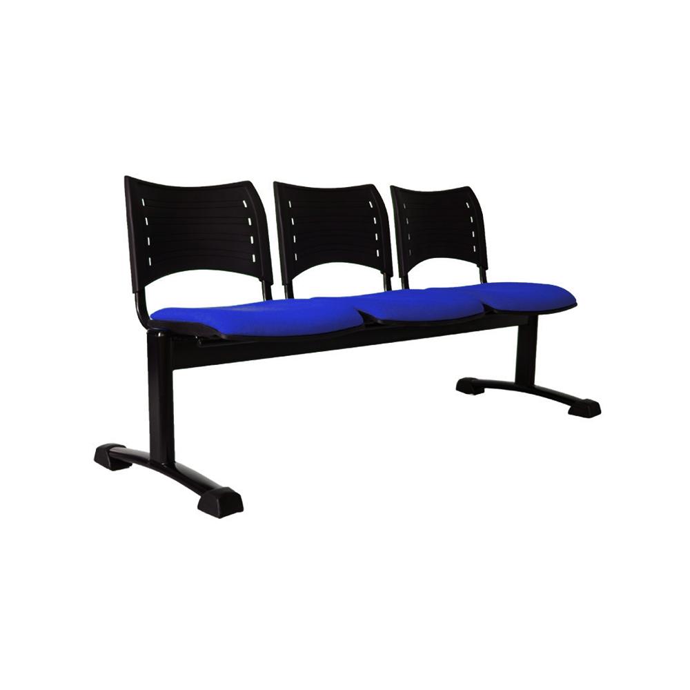 TANDEM SMART ASIENTO TAPIZADO ESTRUCTURA METÁLICA NEGRA