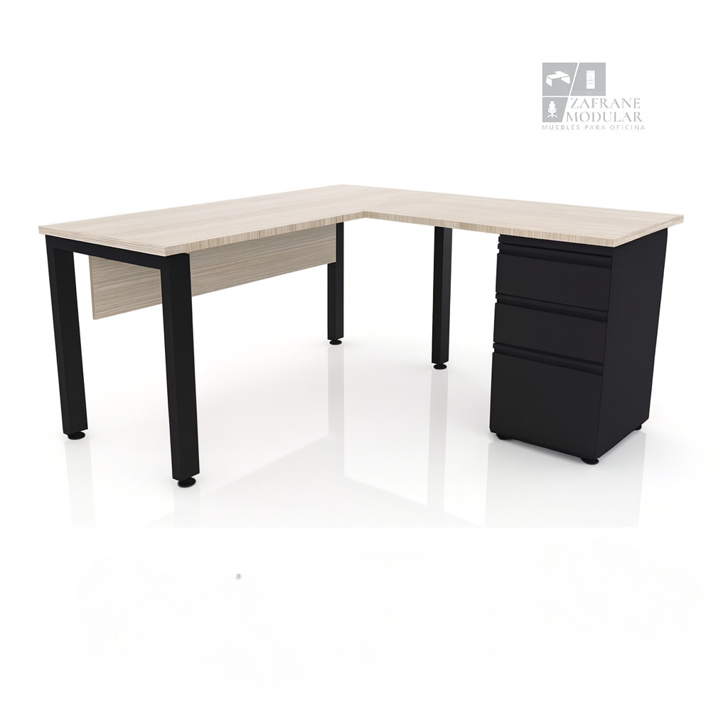 ESCRITORIO EN “L” SOPORTE U ¨KALLIO¨