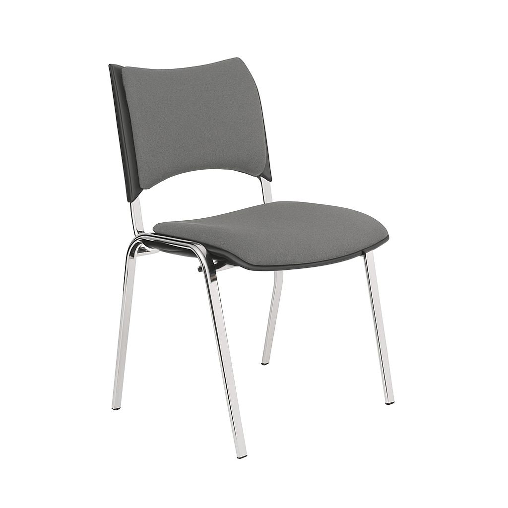 SILLA SMART ESTRUCTURA METALICA CROMADA TAPIZADO ASIENTO Y ESPALDAR - INTERLOCUTORA