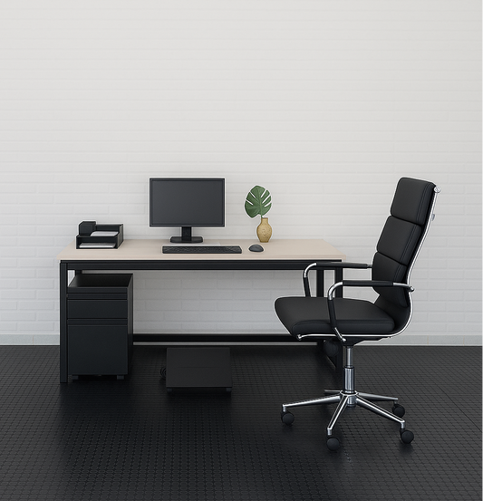 ESCRITORIO BASE ESPECIAL EN MADERA CON ARCHIVADOR MÓVIL