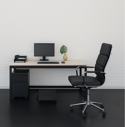 ESCRITORIO BASE ESPECIAL EN MADERA CON ARCHIVADOR MÓVIL