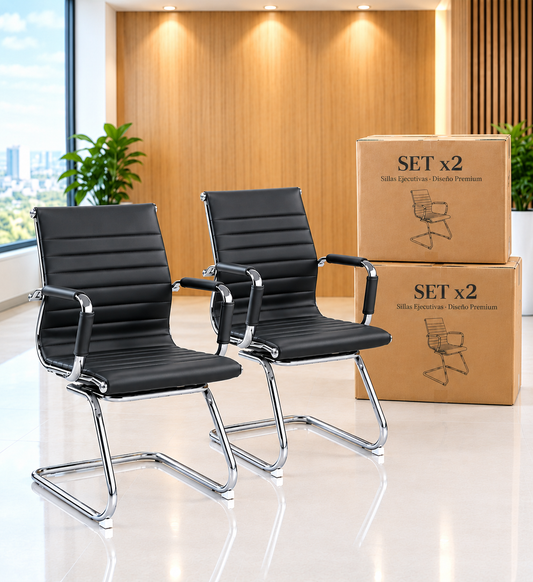 SILLA FIJA INTERLOCUTORA BOSS NEGRO - SET