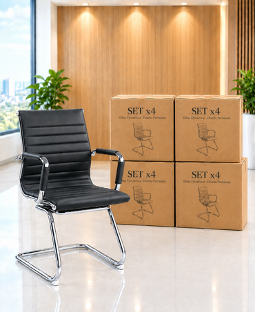 SILLA FIJA INTERLOCUTORA BOSS NEGRO - SET