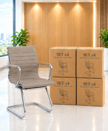 SILLA FIJA INTERLOCUTORA BOSS TAUPE-SET