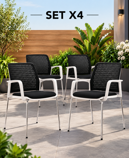 SILLA PINKO MARCO BLANCO SET