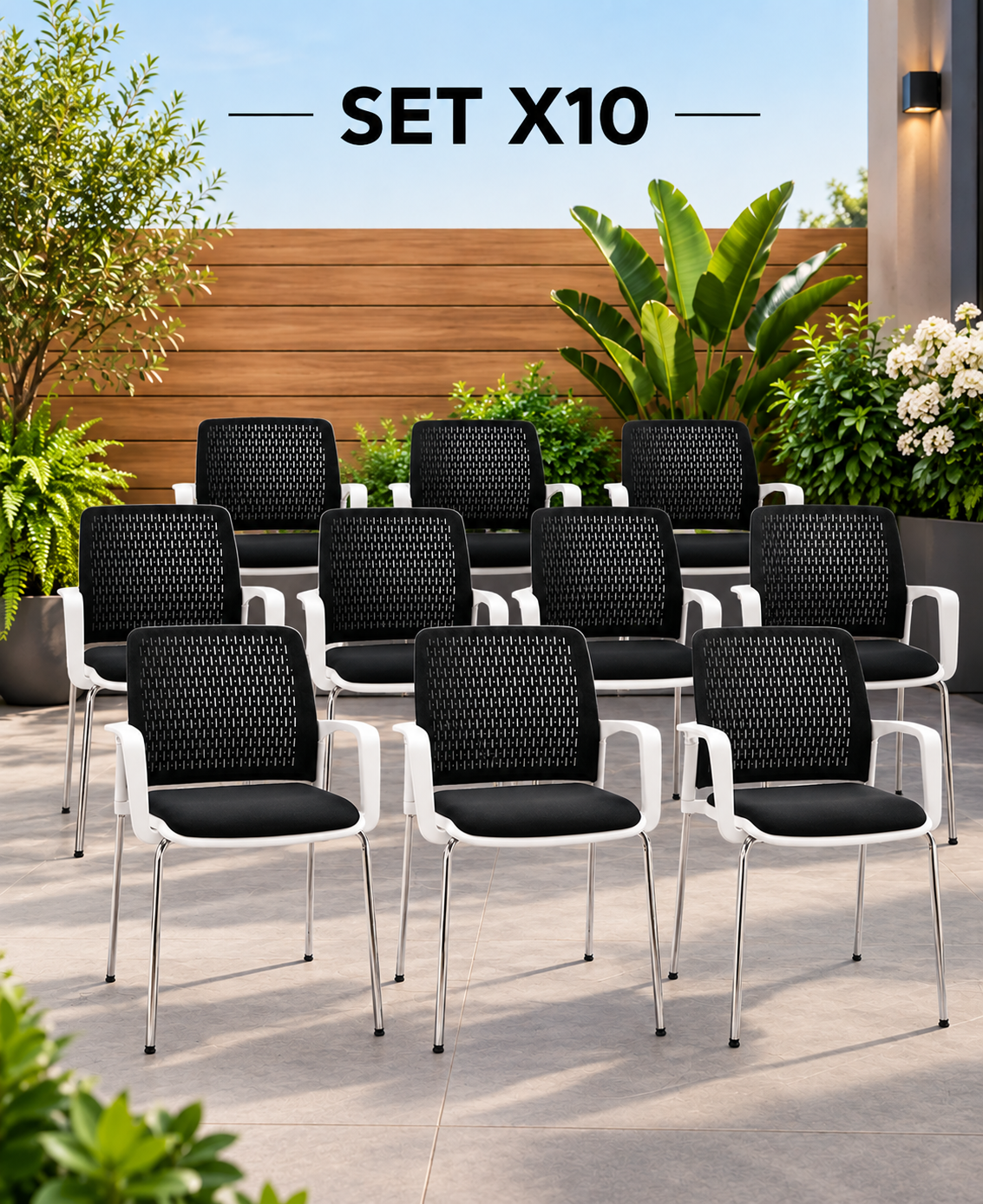 SILLA PINKO MARCO BLANCO SET