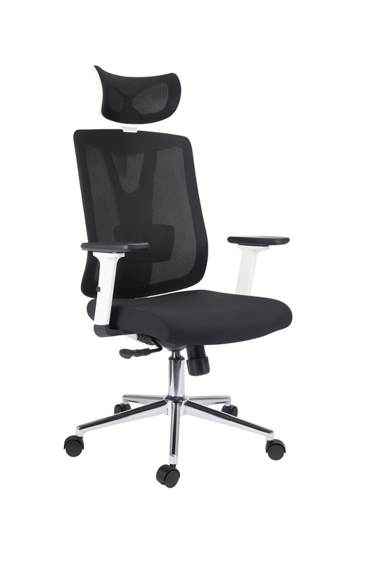 SILLA DE OFICINA ESMERALDA MARCO BLANCO