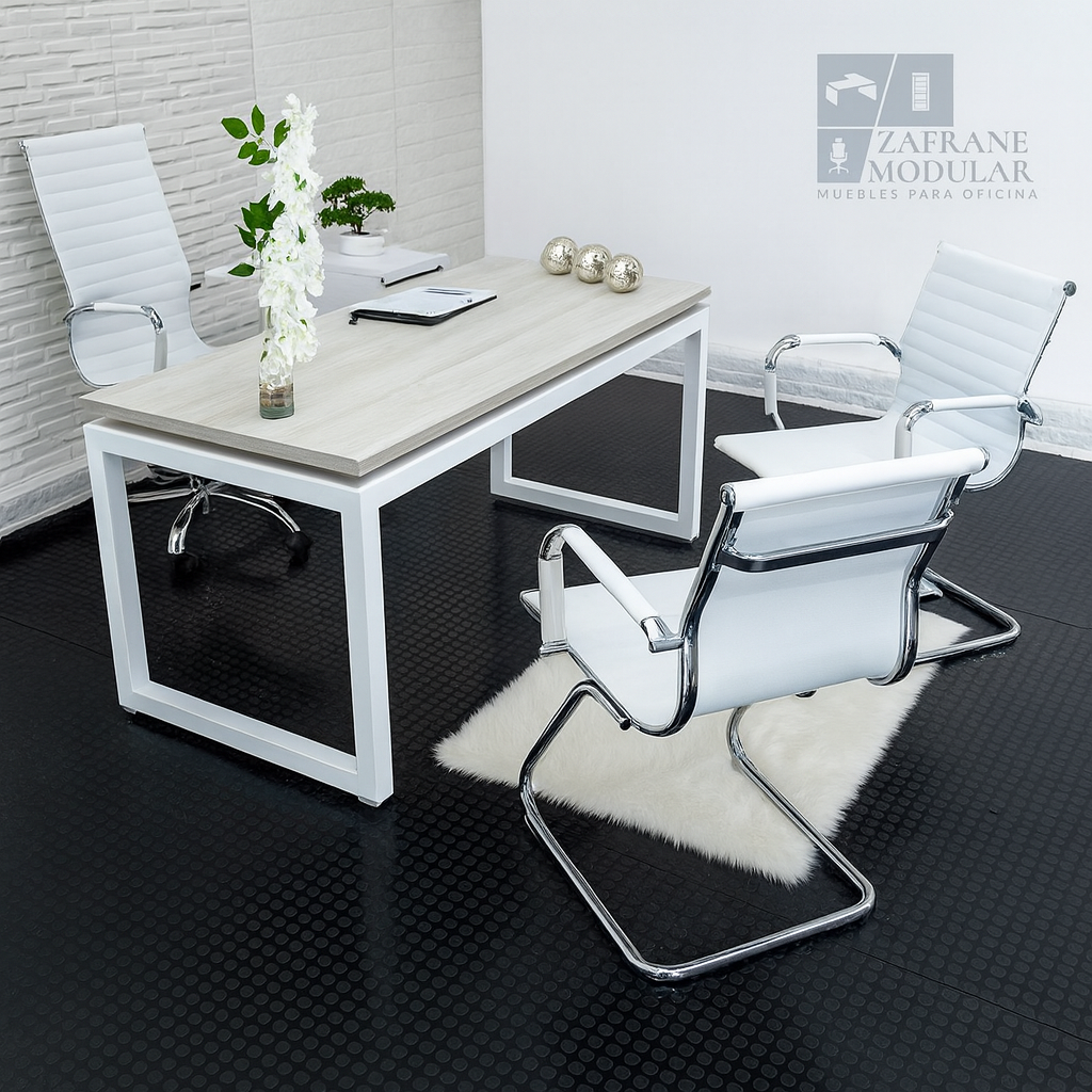 ESCRITORIO BASE ESPECIAL EN MADERA SIN ARCHIVADOR