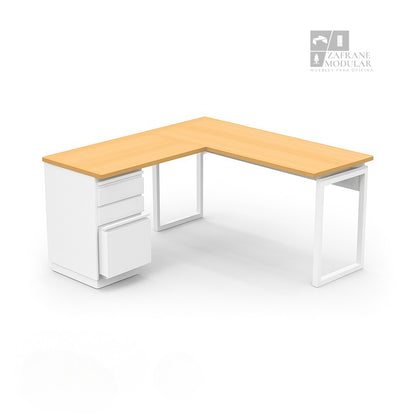 ESCRITORIO EN “L” SOPORTE CUADRADO