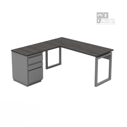 ESCRITORIO EN “L” SOPORTE CUADRADO