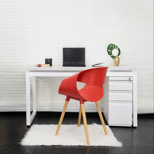 ESCRITORIO BASE ESPECIAL EN MADERA CON ARCHIVADOR MÓVIL