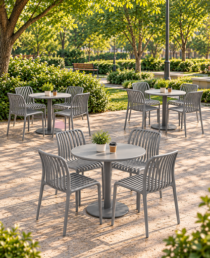 SILLA DISEÑO NARD GRIS SET