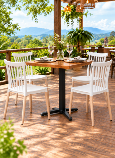 SILLA DISEÑO DYLAN BLANCO SET