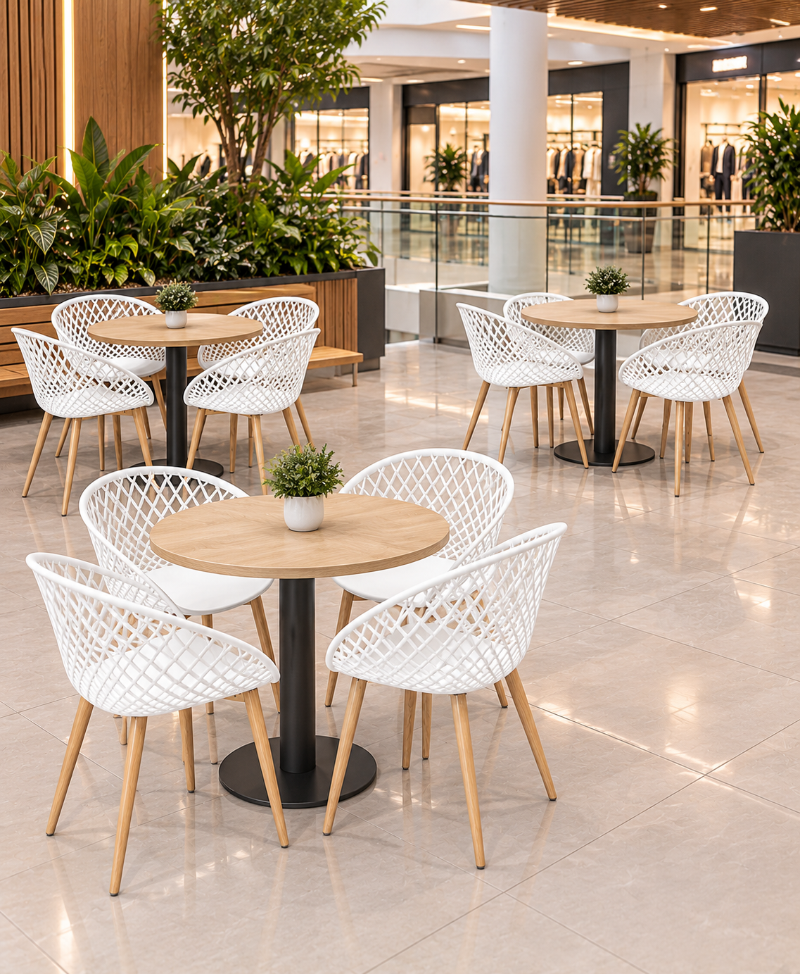 SILLA DISEÑO LOA BLANCO SET