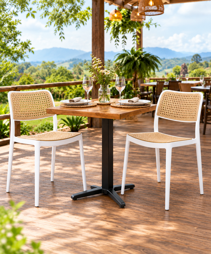 SILLA DISEÑO NET BLANCO SET