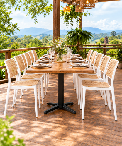 SILLA DISEÑO NET BLANCO SET