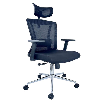 SILLA DE OFICINA ÁGATA MARCO NEGRO