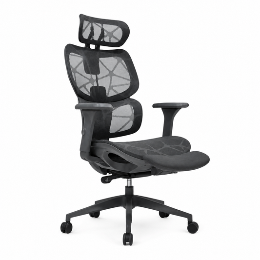 SILLA DE OFICINA ZAFIRO ERGONOMICA SOPORTE LUMBAR Y DESCANSAPIES  PRO-ZAFRANE