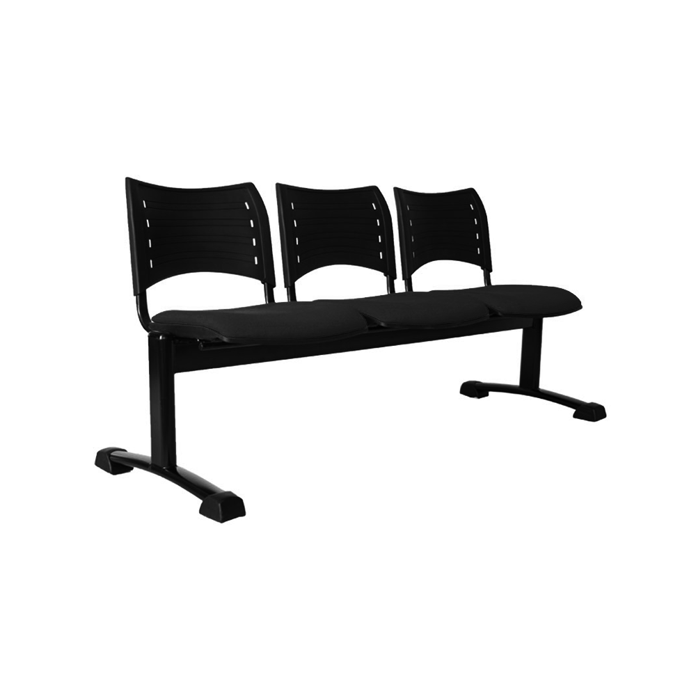 TANDEM SMART ASIENTO TAPIZADO ESTRUCTURA METÁLICA NEGRA