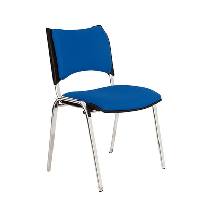 SILLA SMART ESTRUCTURA METALICA CROMADA TAPIZADO ASIENTO Y ESPALDAR - INTERLOCUTORA