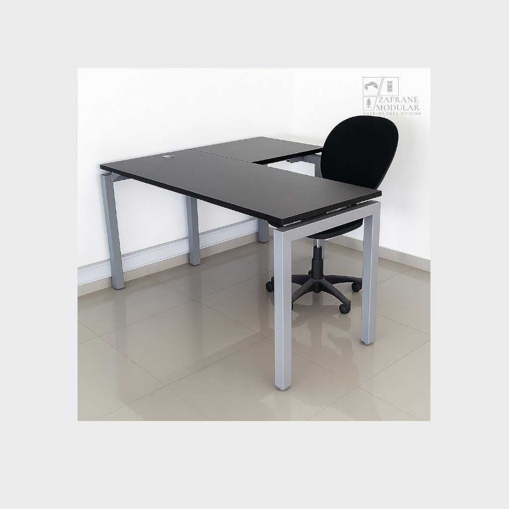 ESCRITORIO EN “L”  SOPORTE U SIN ARCHIVADOR