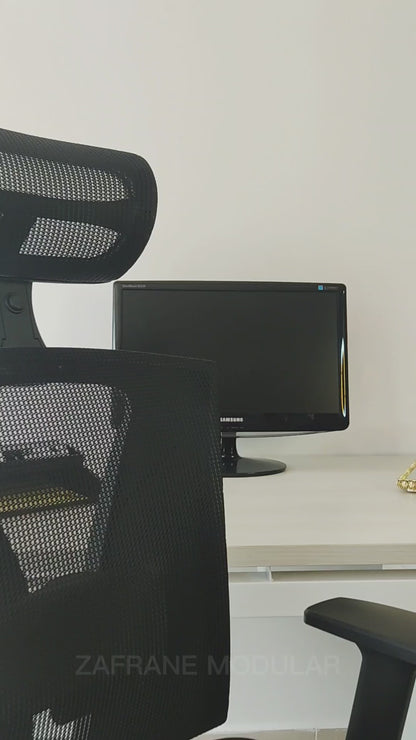 SILLA DE OFICINA NIZA MARCO NEGRO