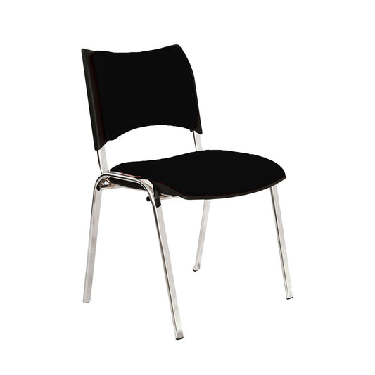 SILLA SMART ESTRUCTURA METALICA CROMADA TAPIZADO ASIENTO Y ESPALDAR - INTERLOCUTORA