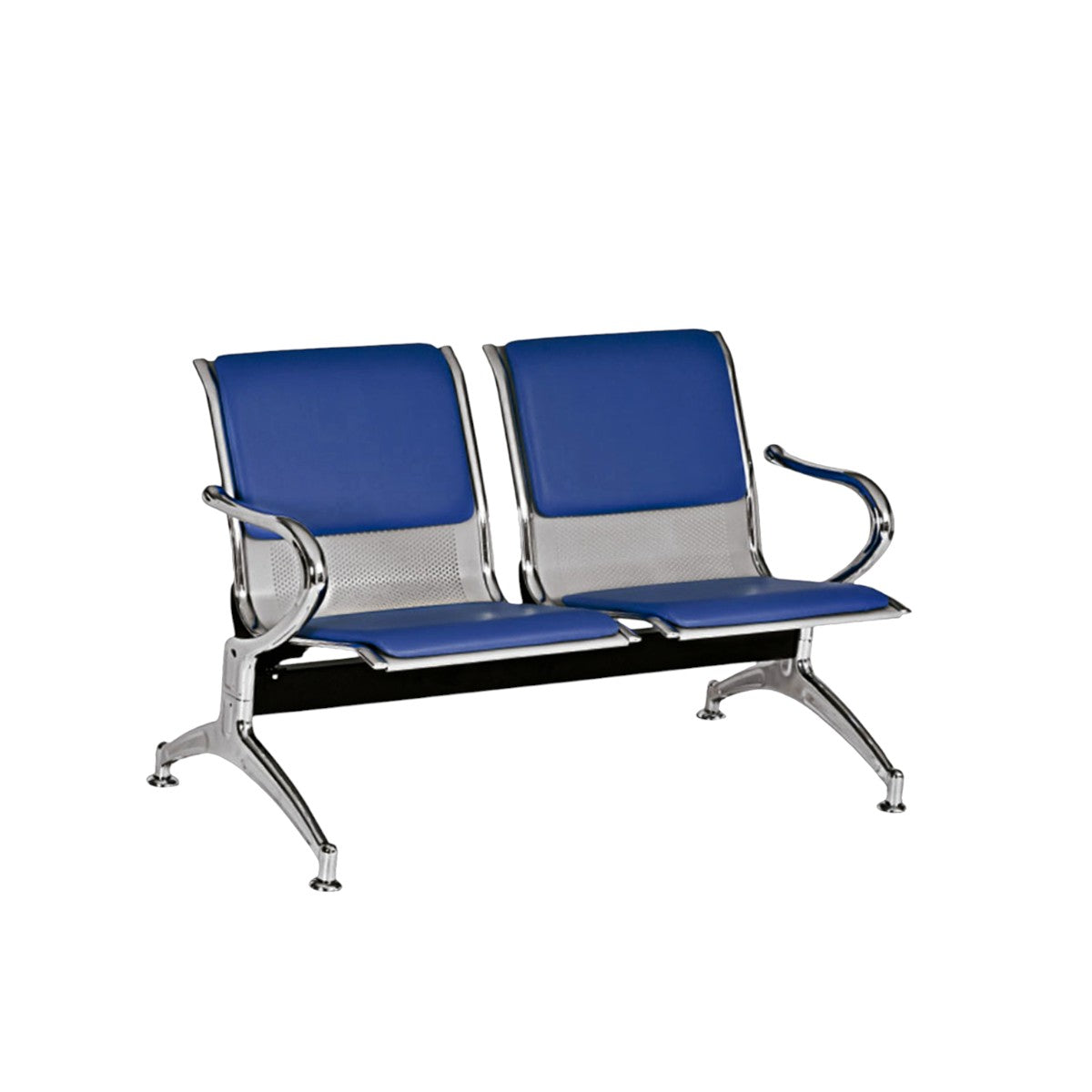 TANDEM METÁLICO CROMADO TAPIZADO