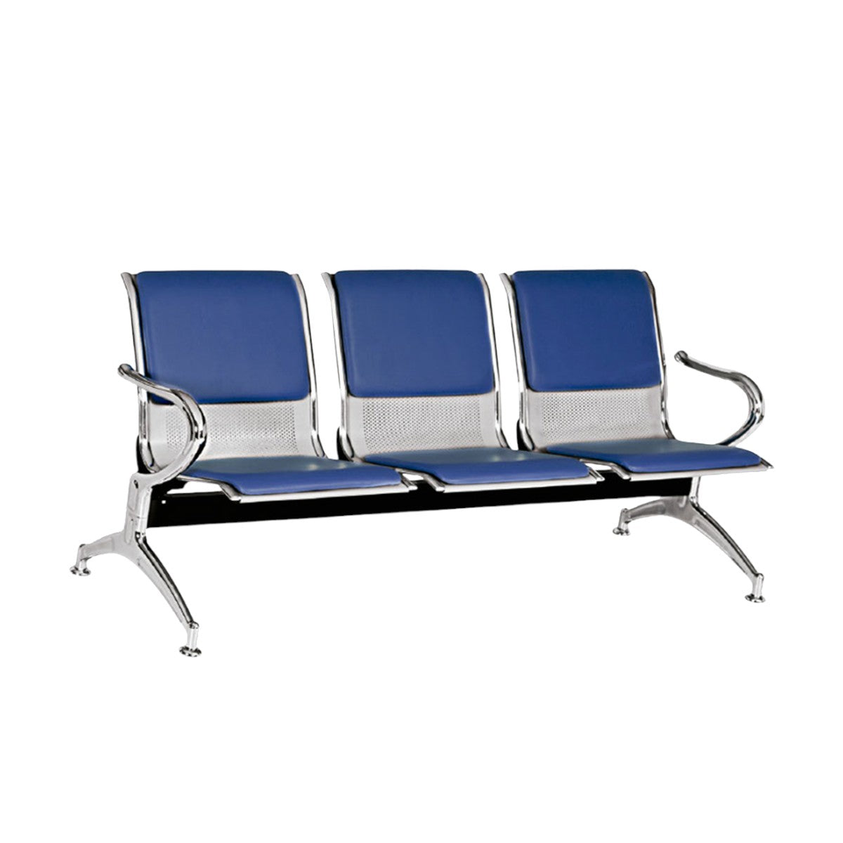 TANDEM METÁLICO CROMADO TAPIZADO