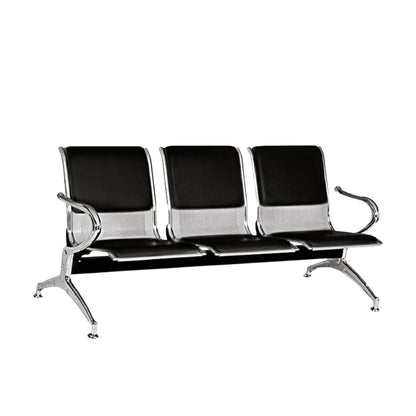 TANDEM METÁLICO CROMADO TAPIZADO