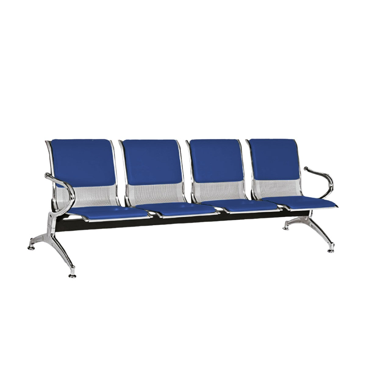 TANDEM METÁLICO CROMADO TAPIZADO