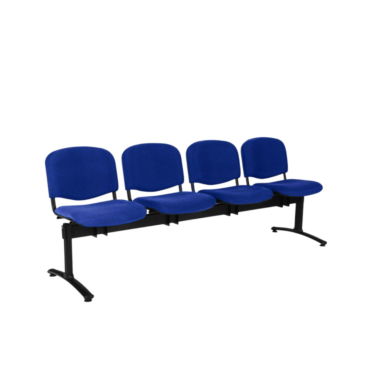 TANDEM ISÓSCELES TAPIZADO ESTRUCTURA METÁLICA NEGRA