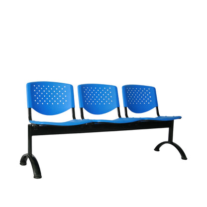 TANDEM PRISMA EN CONCHA ESTRUCTURA METÁLICA NEGRA