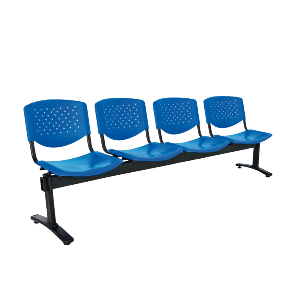 TANDEM PRISMA EN CONCHA ESTRUCTURA METÁLICA NEGRA