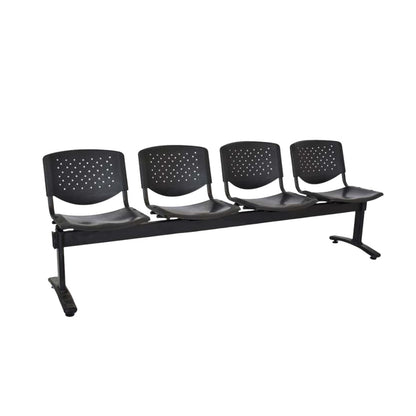 TANDEM PRISMA EN CONCHA ESTRUCTURA METÁLICA NEGRA