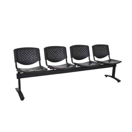 TANDEM PRISMA EN CONCHA ESTRUCTURA METÁLICA NEGRA